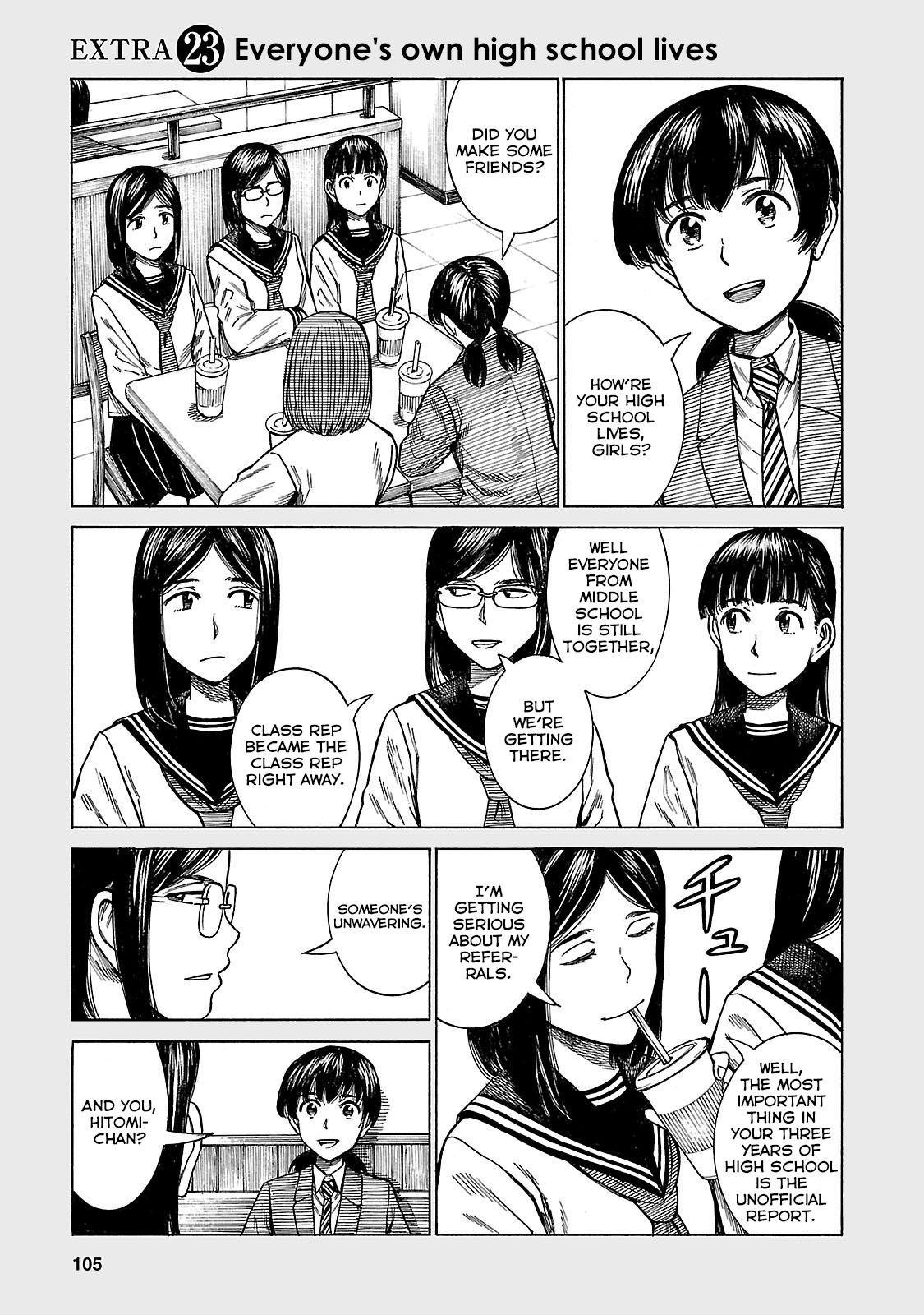 Hinamatsuri Vol.11-Chapter.56.5-Everyone's-own-high-school-lives Image